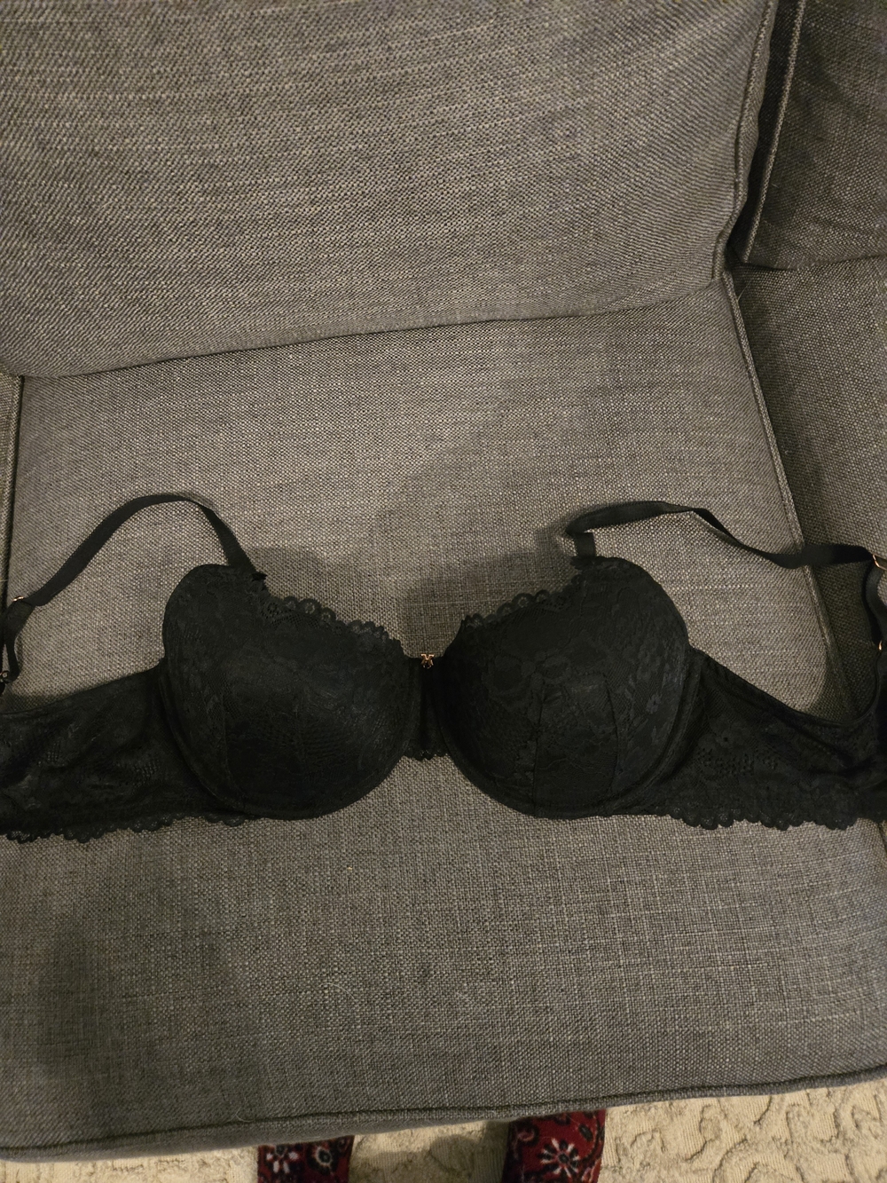 Savage X Fenty Black Lace Underwire Bra
